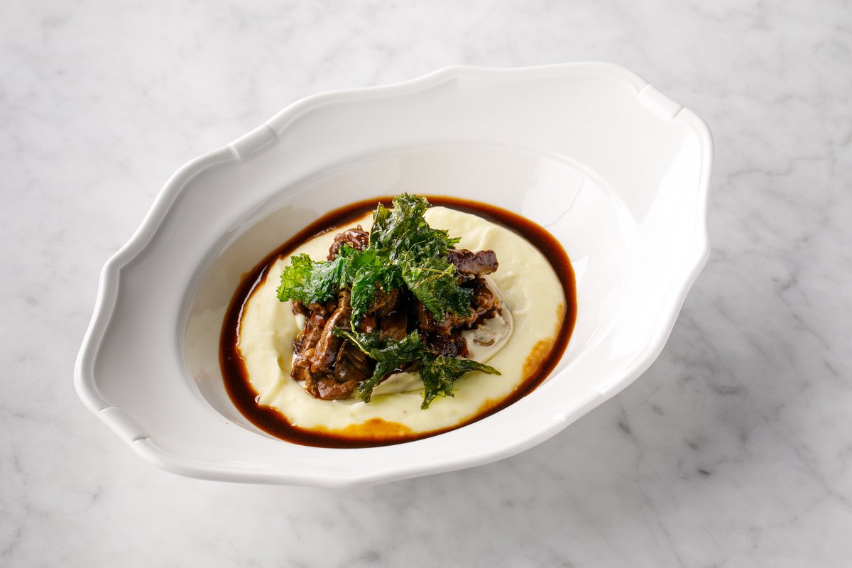 Бефстроганов из мраморной вырезки