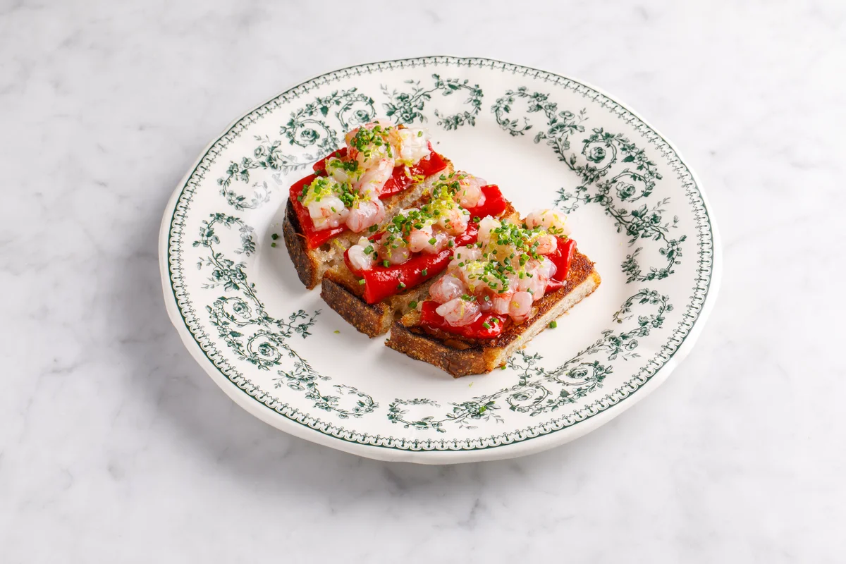 Тапас с карабинерос и печеным рамиро